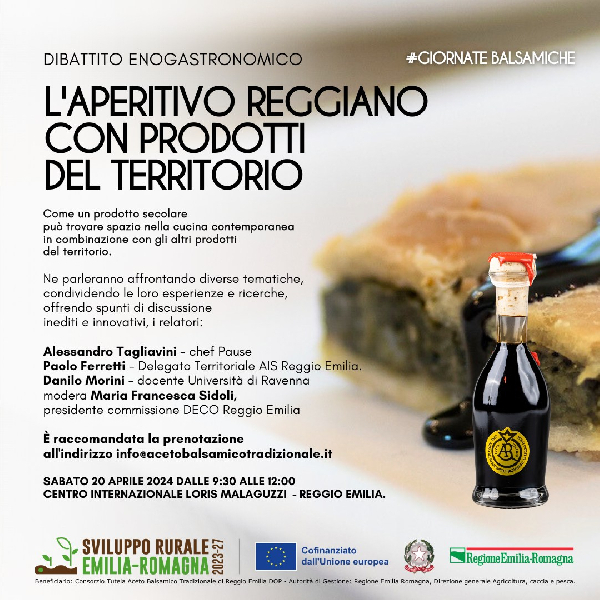 Seminario L'APERITIVO REGGIANO CON PRODOTTI DEL TERRITORIO